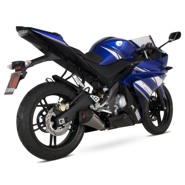 Scorpion Exhaust Yamaha YZF-R125 2008 - 2013 Serket Taper Full System Brushed Stainless Steel Sleeve